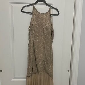 Sparkling Gold Evening Gown